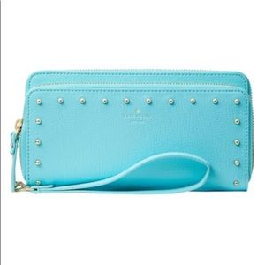 kate spade - anita sanders place wallet in atoll blue